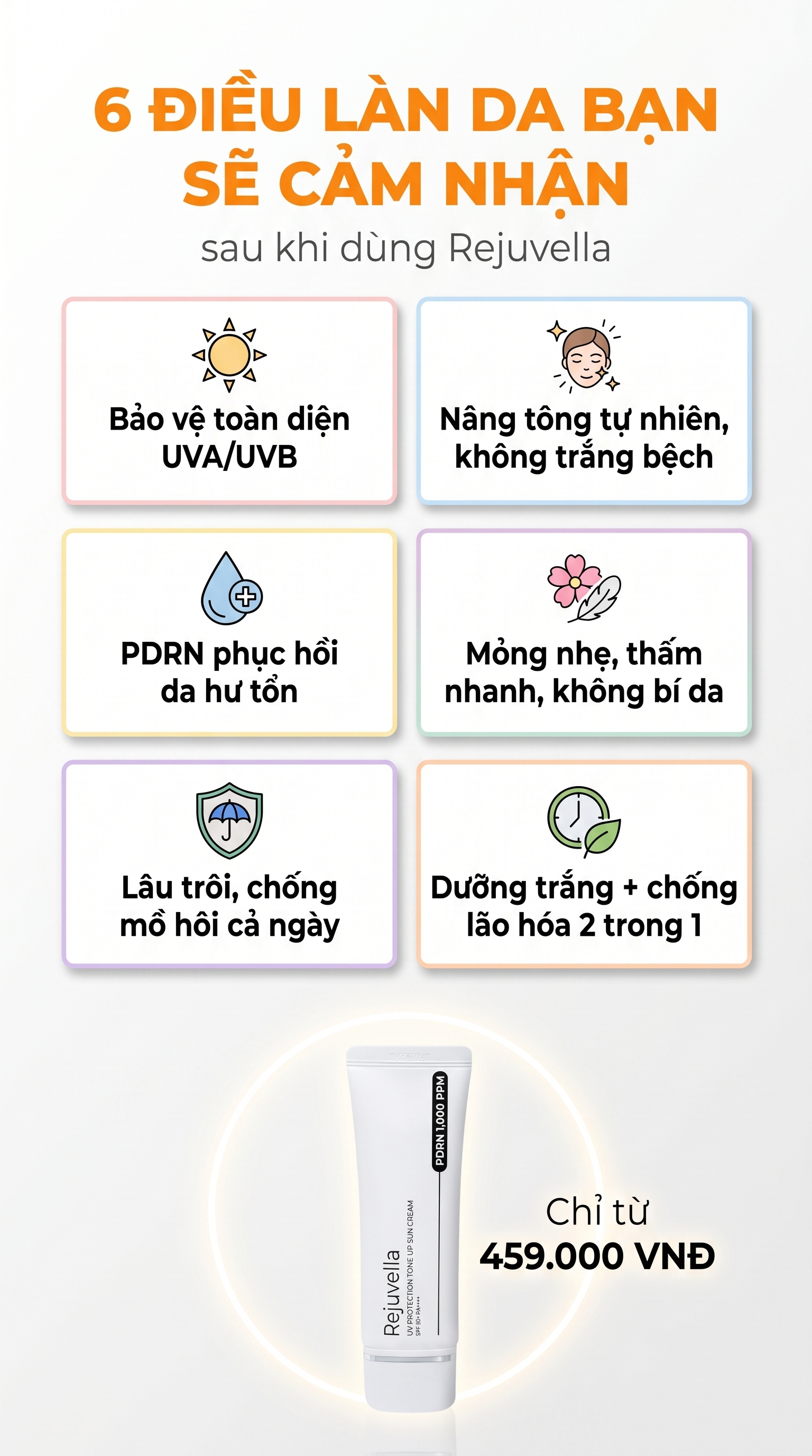 6 lợi ích của Rejuvella